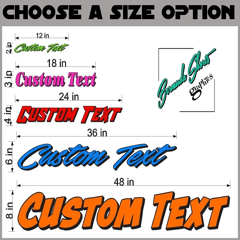 Custom Windshield Decal, Personalized Automotive Vinyl text graphic CTDP 2CL gallery