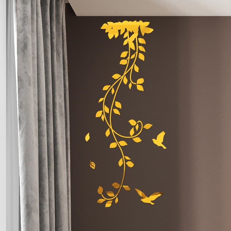 Wall sticker 3D DIY Decal Home Acrylic Background Leaf Modern Removable gallery