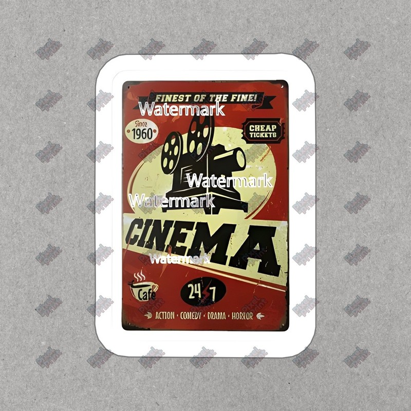 Vintage Cinema Decal Retro Movie Theater Sticker Classic Film Decor #146233