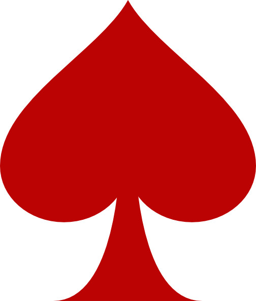 Red Spade Poker Casino Gamble Sticker Labels (9) Card Craft Paper Scrapbook
