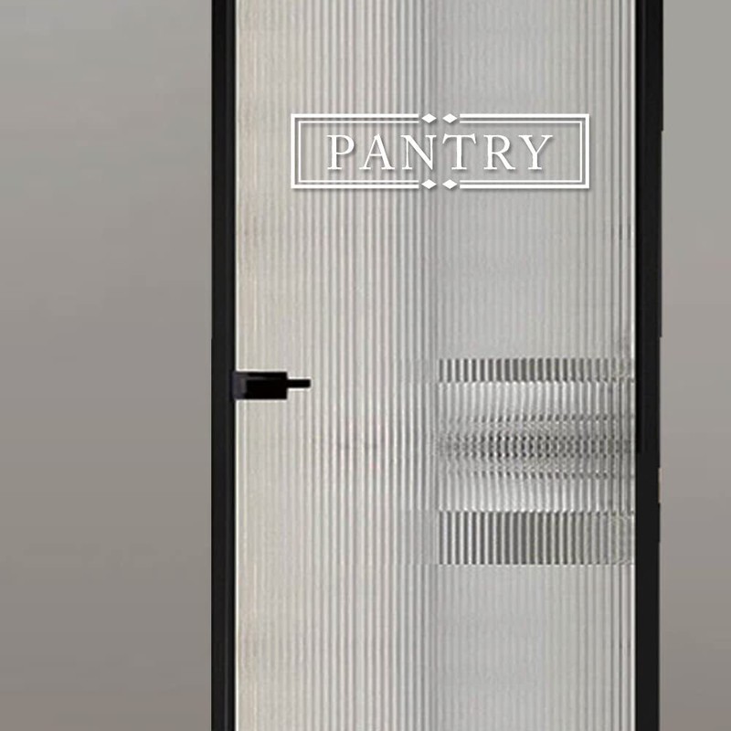 Pantry Decal Room Vinyl Sign Door Wall Stickers 15.5x4, White gallery