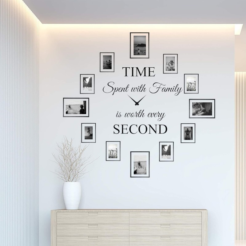World of Wall Family is Worth Every Second Photo Frames are (22Wx22L) Black
