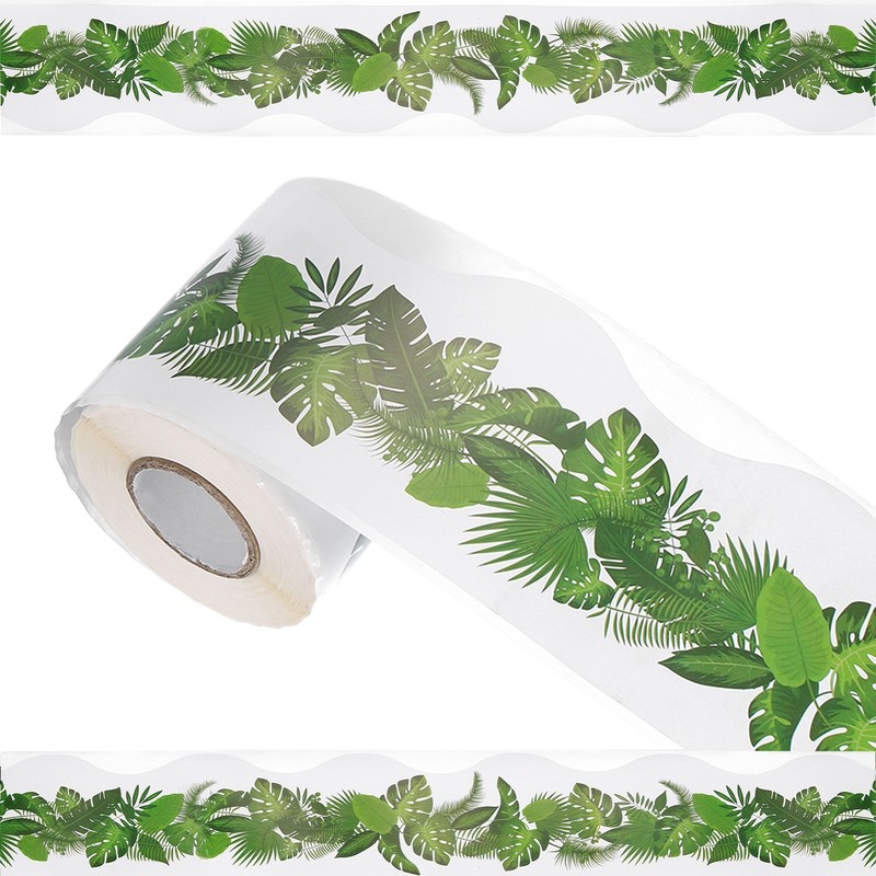 Bulletin Board Border, 65.6Ft x 2.75Inch Classroom Border Trim, Leaf