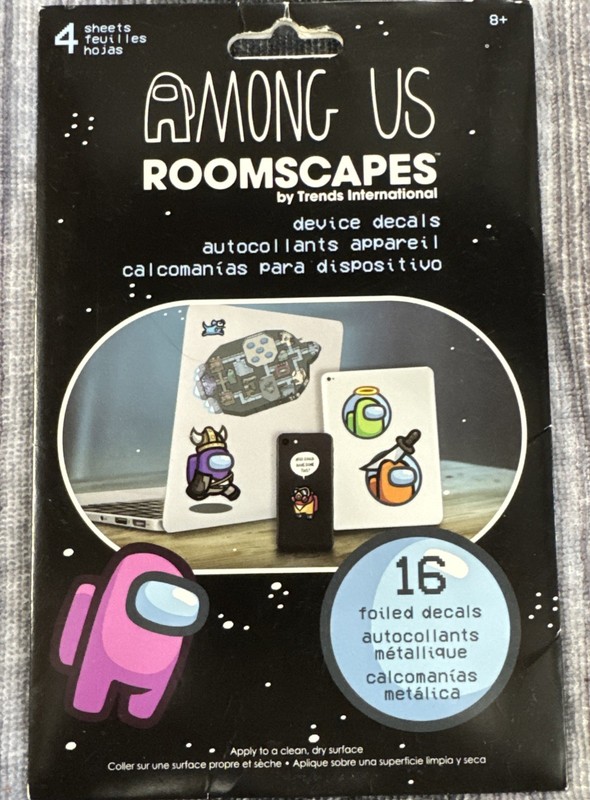 Among Us – Roomscapes – Device Decal Pack – Sealed – 16 Foiled Decals
