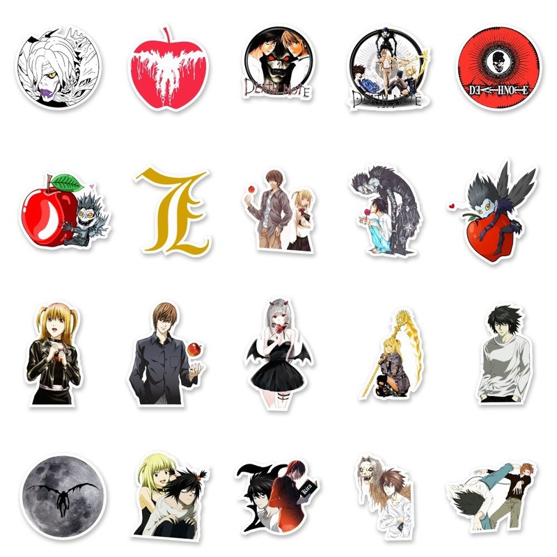 50 Pcs Stickers Death Note Anime Skateboard Luggage Phone Laptop Car Auto Vinyl gallery