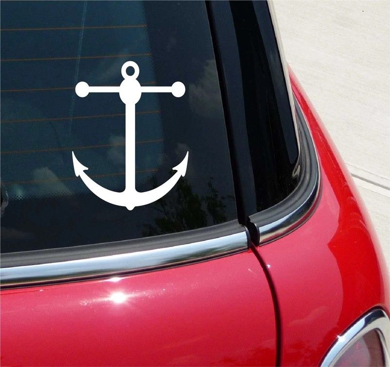 ANCHOR SHIP YACHT BOATING BOAT NAVY NAVAL OCEAN DECAL STICKER ART CAR NAUTICAL