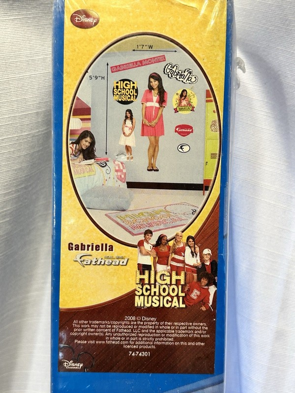 High School Musical Gabriella Fathead Life Sized Wall Decals NEW Y2K