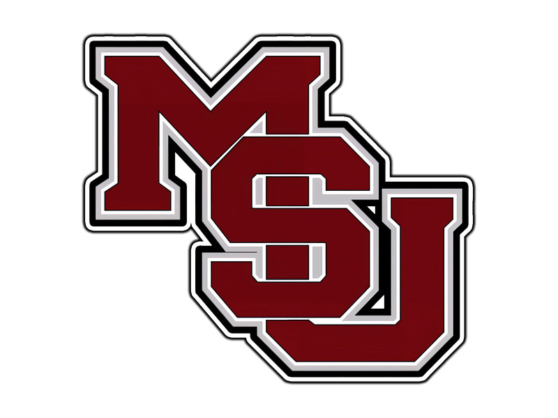 #0322 Mississippi State MSU Logo Waterproof Vinyl Sticker Decal Die-Cut