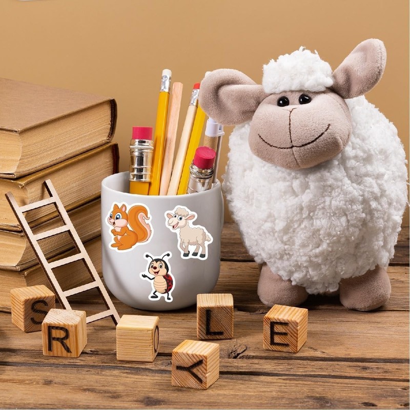 100pcs Cartoon Animal Sticker for Kids Waterproof Vinyl Stickers for Waterbottle gallery