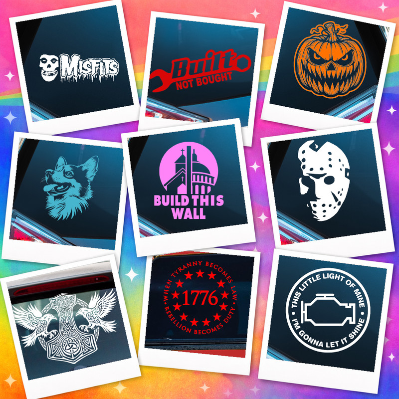 Custom Vinyl Decals - Create Your Own Vinyl Decal With Your Text or Image! gallery