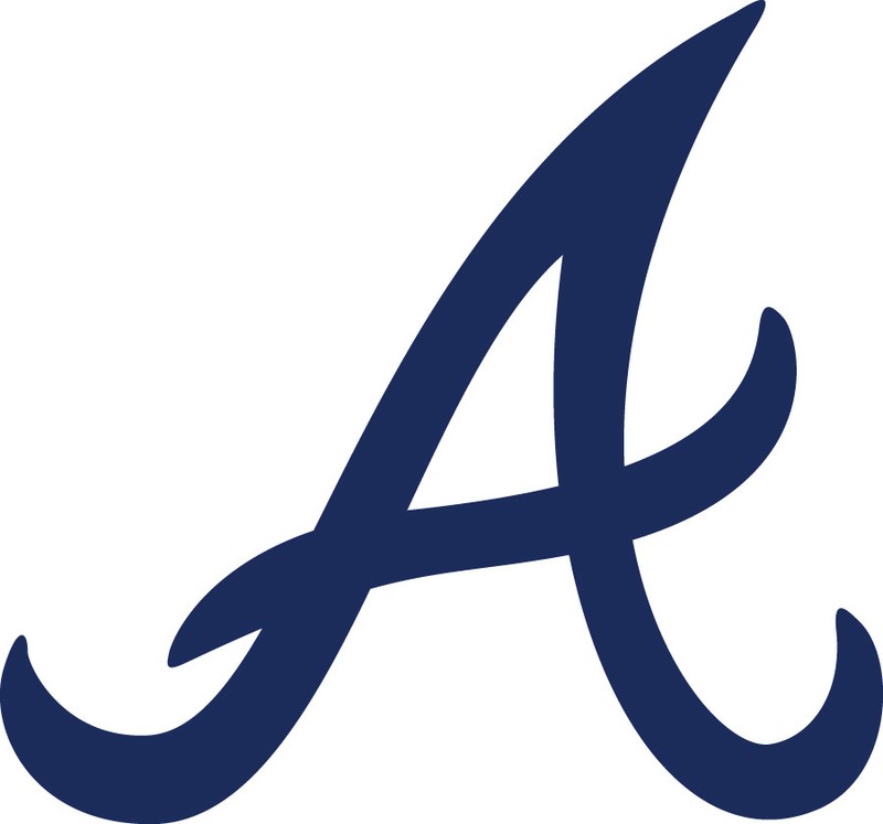 Atlanta Braves A 3″ White or Blue Vinyl Decal Truck Car Window MLB baseball