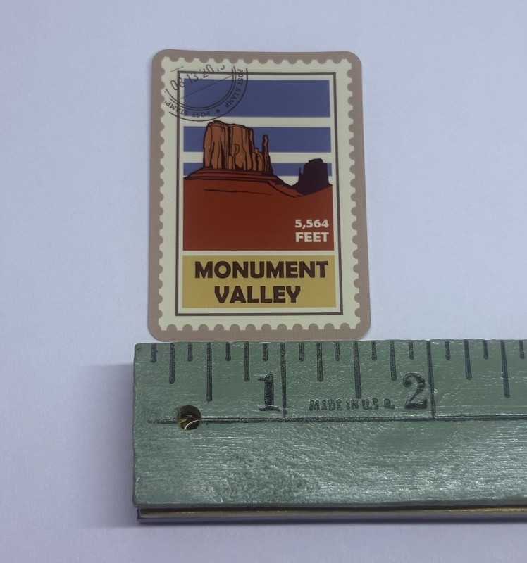 Monument Valley Postage Stamp Novelty Sticker Vinyl Decal Travel Cool Art Tc9 gallery