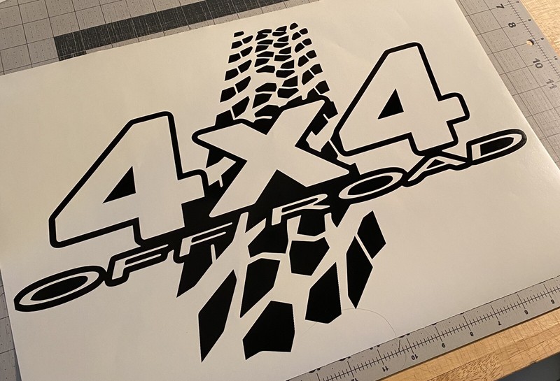 Vinyl Decal - 4X4 Off Road (Tire Track) gallery