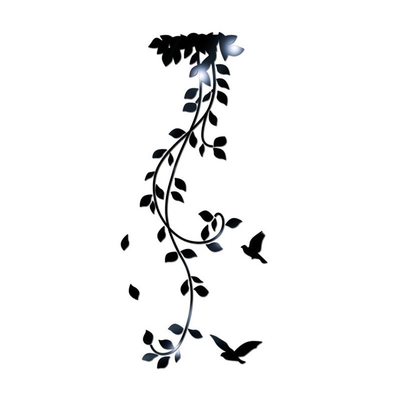 Wall sticker 3D DIY Decal Home Acrylic Background Leaf Modern Removable gallery