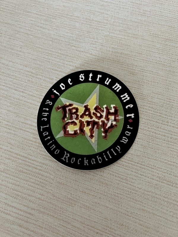 TRASH CITY 3” Sticker Joe Strummer The Clash Punk Rock NEW