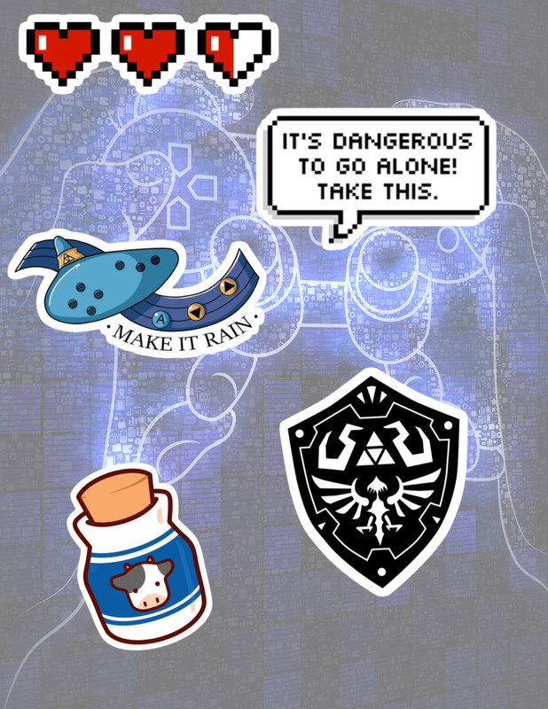 Zelda Video Game 5pc Sticker Pack