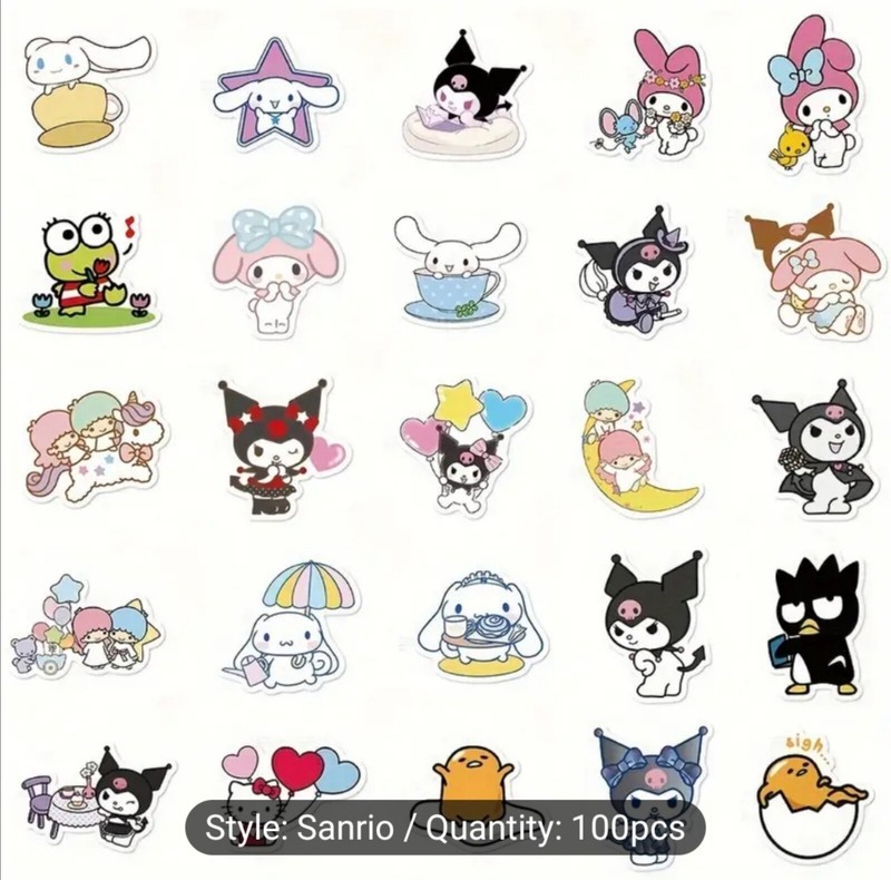 10 PCS Sanrio Characters Hello Kitty And Friends Stickers BRAND NEW gallery