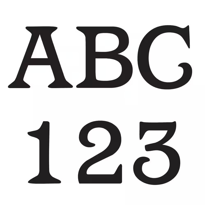 3 In. Adhesive Vinyl Letters and Numbers Mailbox Sticker Kit
