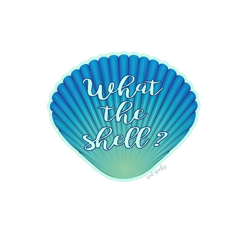 What the Shell Sticker Decal