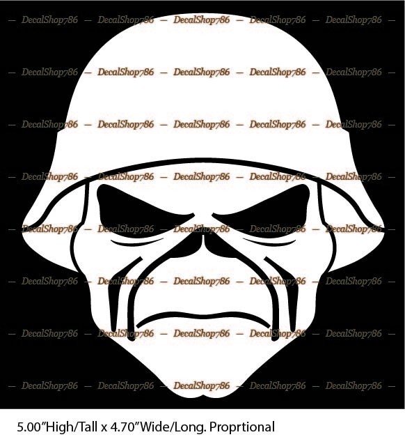 Eddies Head -Iron Maiden- Car/SUV/Truck/Boat Vinyl Die-Cut Peel N’ Stick Decal