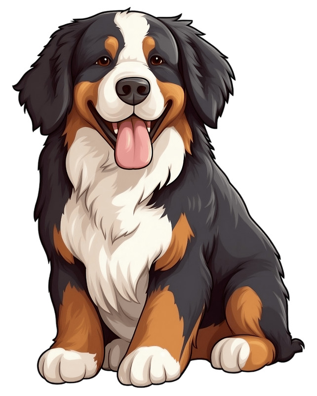 Set of 2 Bernese Mountain Dog Decal Stickers with Free Custom Text gallery