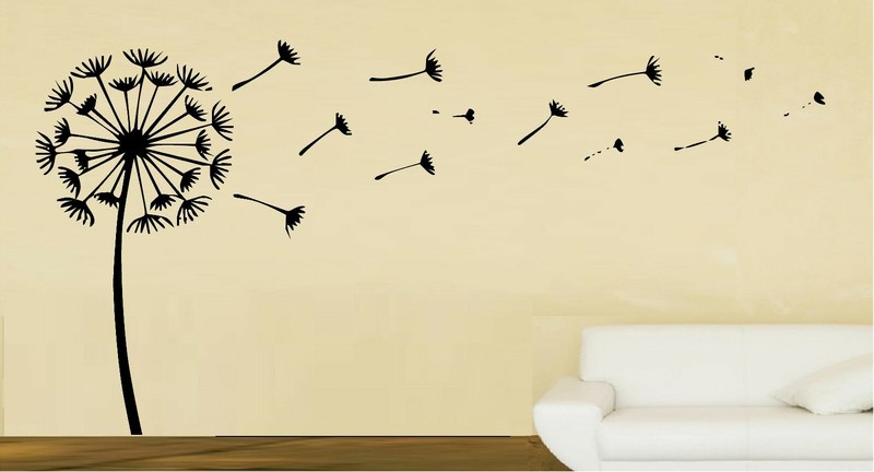 Dandelion Blowing in the Wind Vinyl Decal Home Décor 20″ x 40″