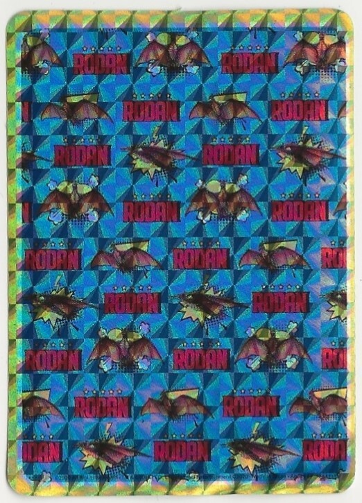 Godzilla Toho Co Holographic 3×5 Sticker: Rodan (brick repeat pattern)