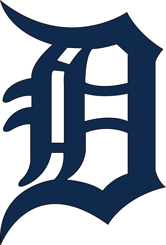 Detroit Tigers Old English D – Vinyl Decals Various Colors & Sizes!