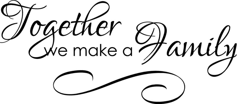 Together we make a Family Vinyl Decal Home Décor 12″ x 27″