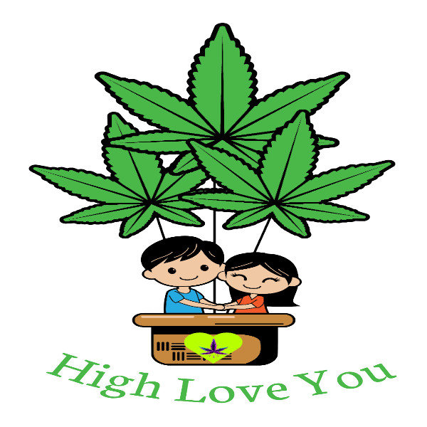 Stoner Candy Hearts Sticker Weed Valentine Decal UV Safe Weatherproof 420 Art