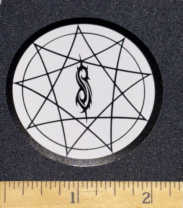 Slipknot Band logo Decal Sticker Black And White Fast Free US Shipping! 🇺🇸