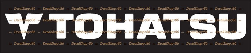Tohatsu Outboard – Outdoor Sports – Vinyl Die-Cut Peel N’ Stick Decals/Stickers