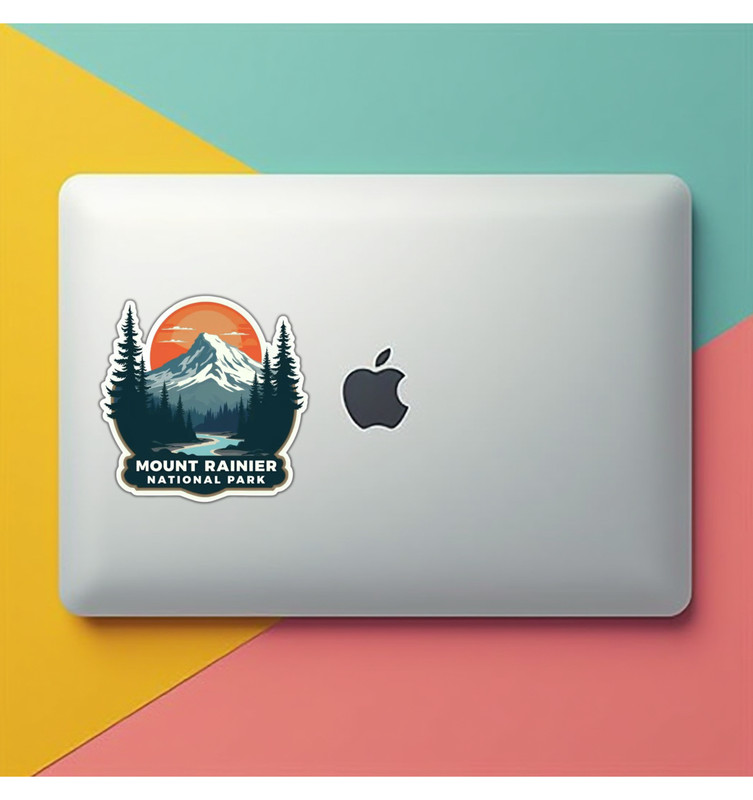 Mount Rainier National Park Fridge Magnet or Laptop Sticker gallery