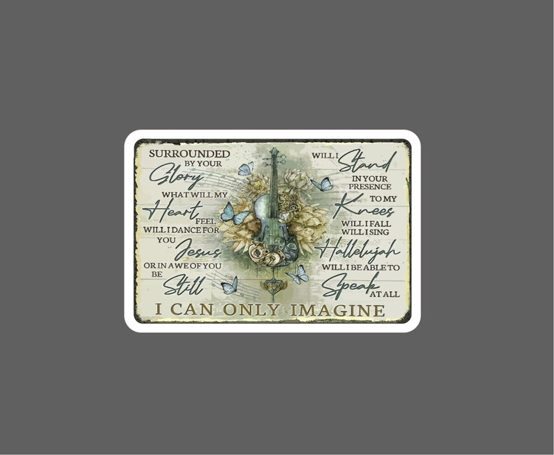 Jesus Sticker Quote Faith Butterfly NEW – Buy Any 4 For $1.75 EACH Storewide!