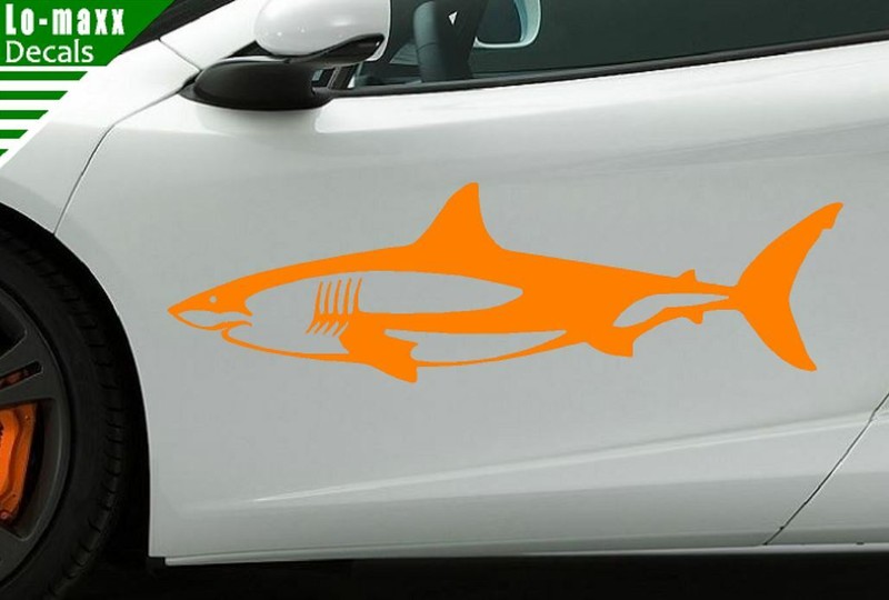 Shark Unique Custom Graphic Design Durable High Performance Die Cut Vinyl Decal gallery
