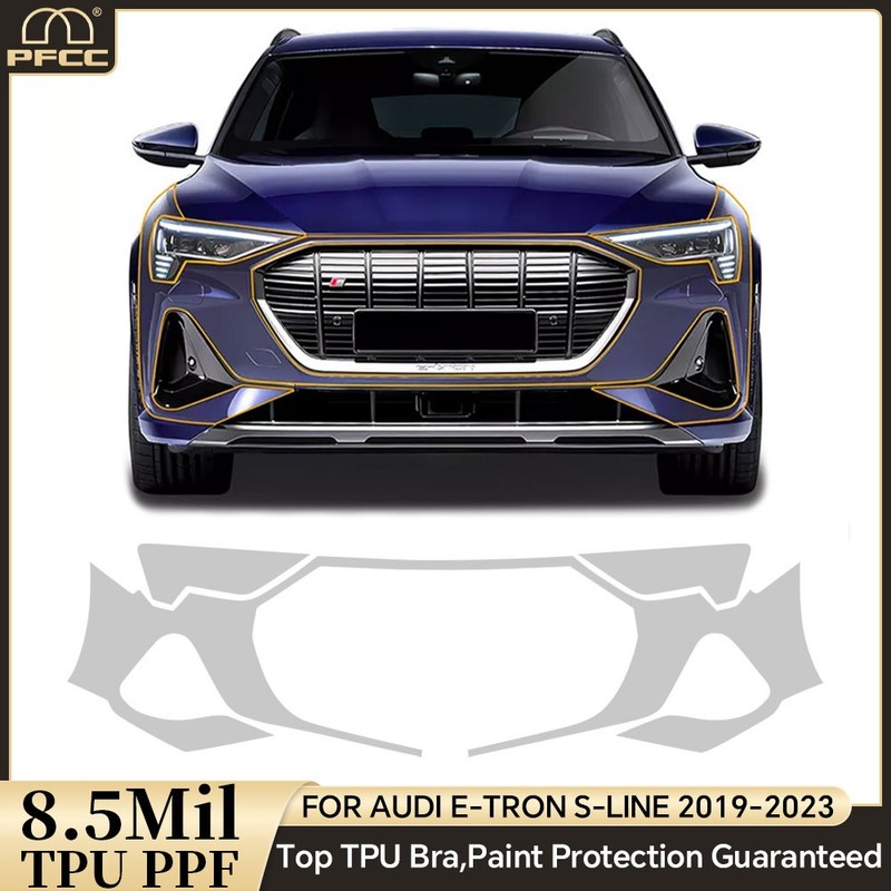 Full Car For Audi E-Tron 2019-2023 Precut Paint Protection Film Clear PPF TPU