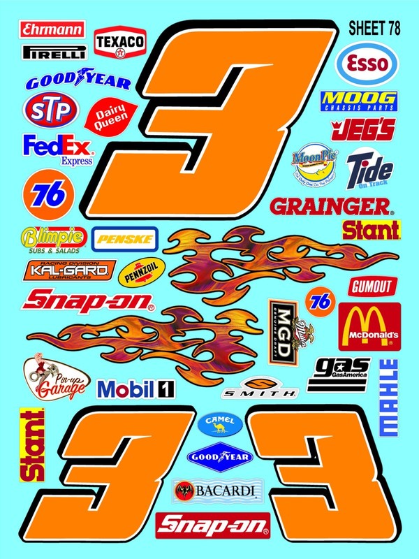 White Vinyl Sticker Sheet 78 F1mini-z-R/c Model Decal fits 1/24-1/16 Scale CUT