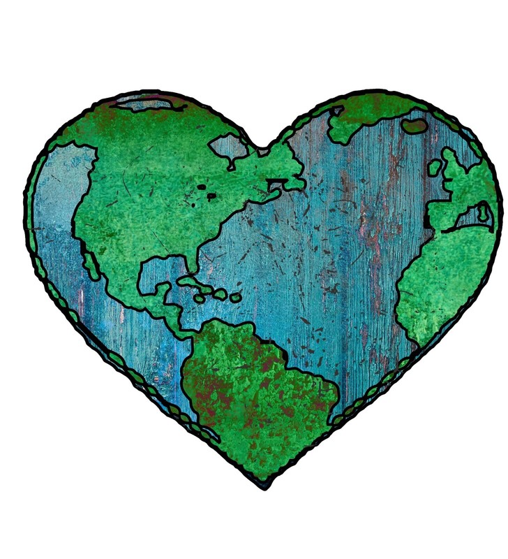 Earth Phone Sticker (2 Inch) Save Planet Recycle Go Green Love Mother Earth