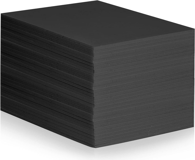 30Pcs Black Foam Board 10 x 8 inch Poster 3/16″ 10x8in,