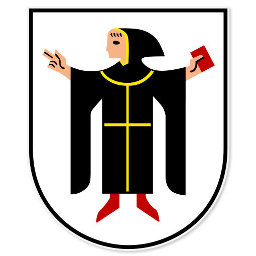 Munich Muenchen Germany heraldic bumper sticker 4″ x 5″