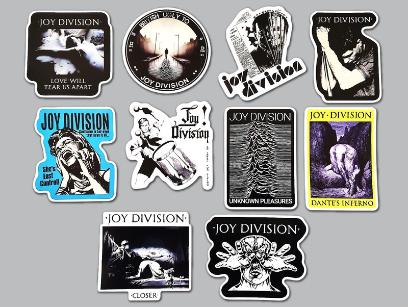 Joy Division Vinyl Sticker Lot (QTY 10) goth new wave dark cure depeche mode