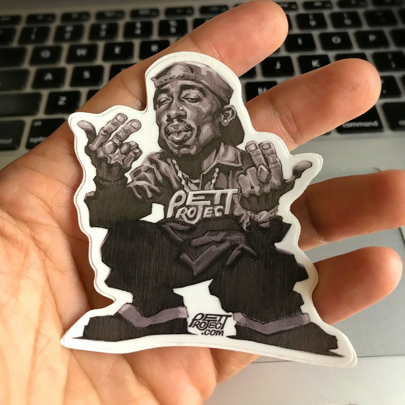 TUPAC 2Pac Die Cut Vinyl Sticker Decal