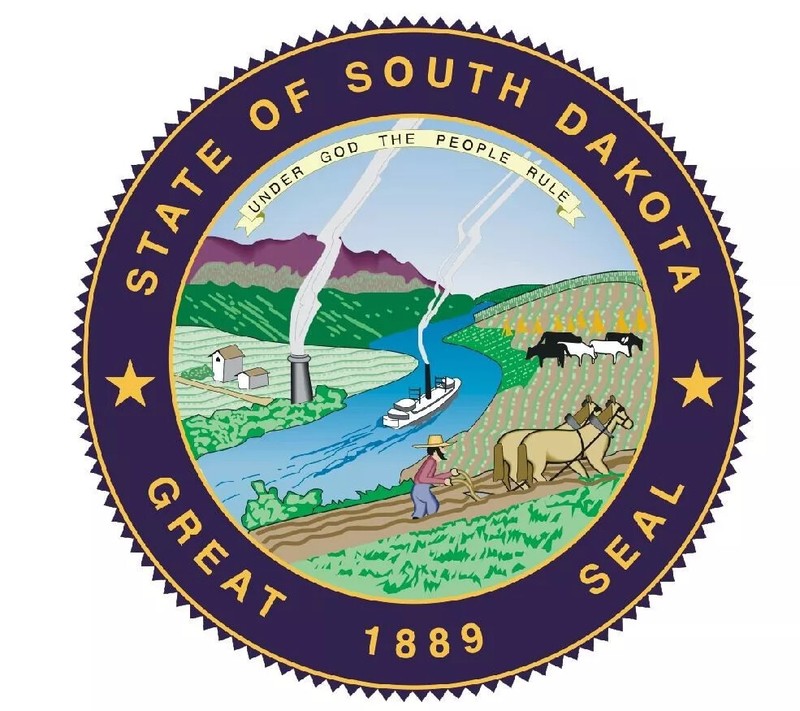 South Dakota State Seal Sticker Decal R558