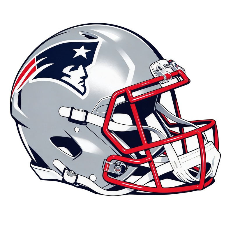 New England Patriots Football Helmet Sticker Car Bumper Decal Waterproof Large