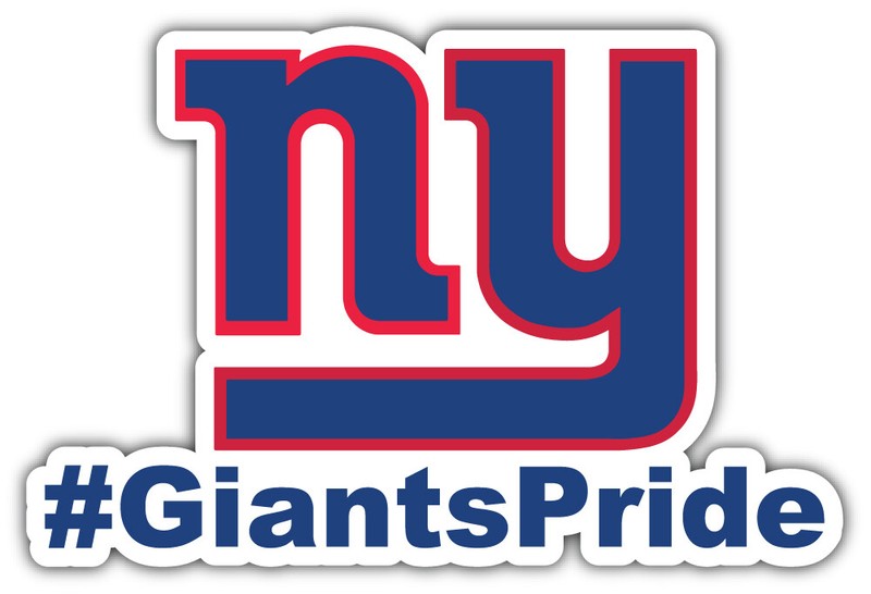 New York Giants Hashtag NFL Sport Car Bumper Sticker Decal ”SIZES”