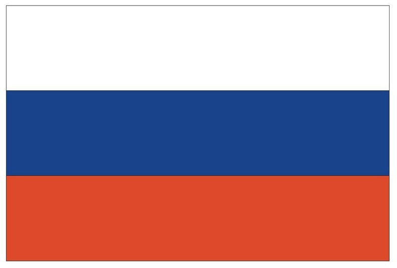 Russia International Flag Sticker Decal F425