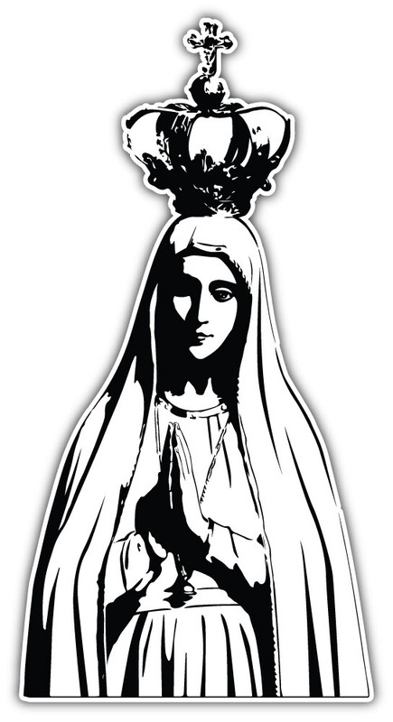 Catholic Virgin Mary Religion Car Bumper Sticker Decal ”SIZES”