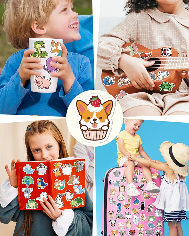 600 Pcs Stickers for Kids, Cute Water Bottle Stickers for Kids Waterproof, Vinyl gallery