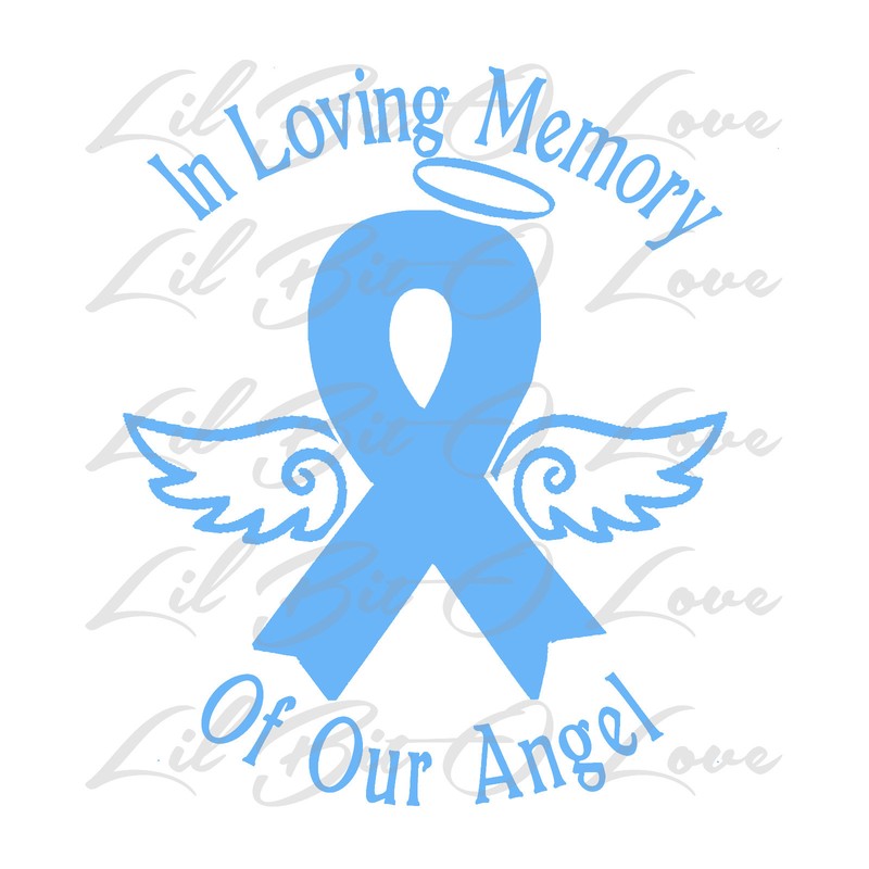 IN LOVING MEMORY OF OUR ANGEL VINYL DECAL STICKER INFANCY PREGNANCY BABY LOSS gallery
