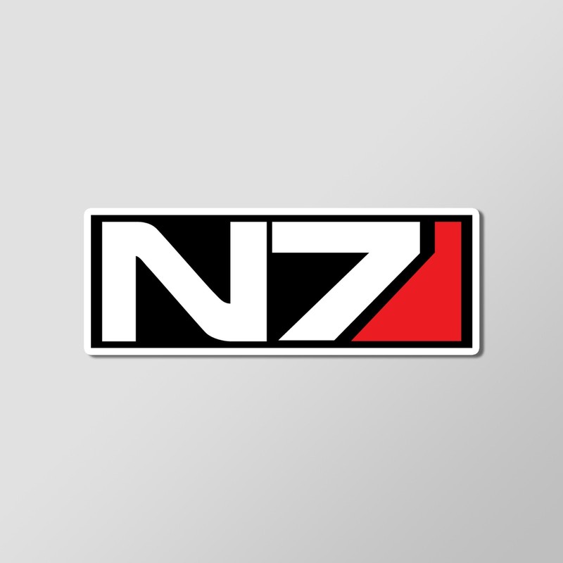 Mass Effect N7 Insignia System Alliance Video Games – Laminated Sticker 4″ Width